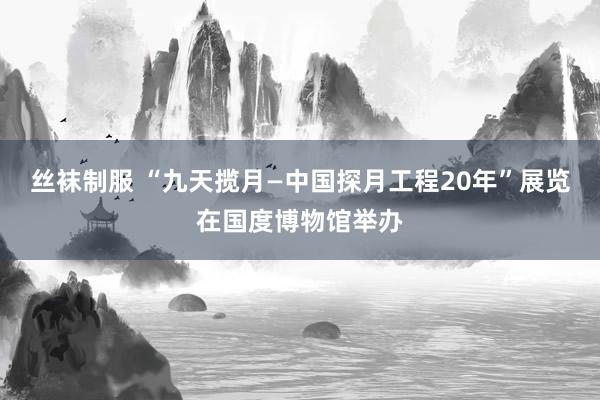 丝袜制服 “九天揽月—中国探月工程20年”展览在国度博物馆举办